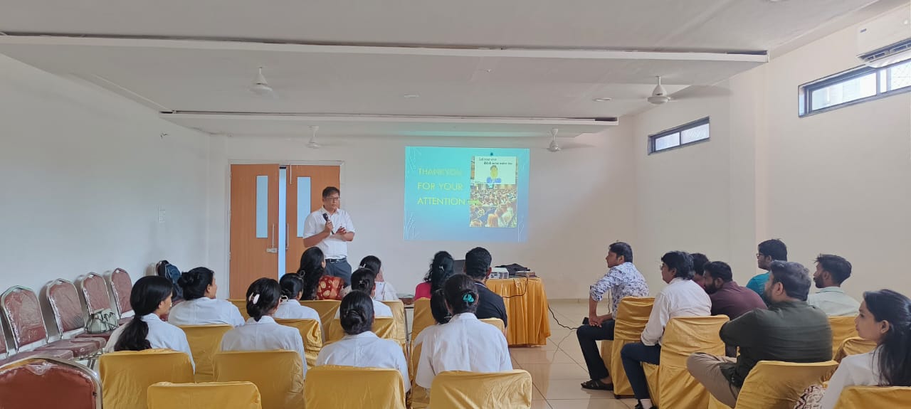 CME presentation by Dr. Akash Atriwal on sterilization and disinfection at Miraculous Atriwal Hospital, Khandwa